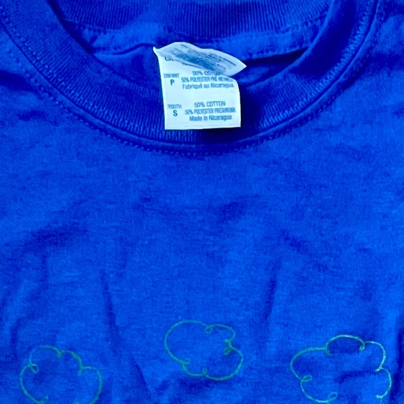 Unicorn “Hang In There Baby” Blue Tee - Youth S - Picture 3 of 5